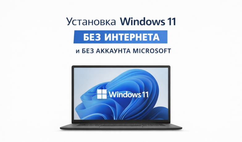 Установить Windows 11 без Интернета и без аккаунта Microsoft